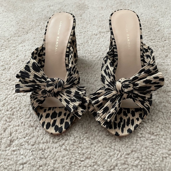 Loeffler Randall Shoes - Loeffler Randall Penny Knot Mules, Leopard, size 7
